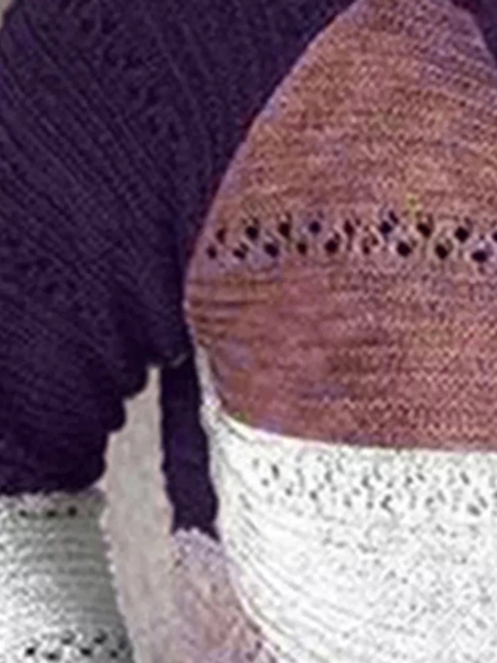 Color Block Drawstring Hooded Sweater Easy Apparels
