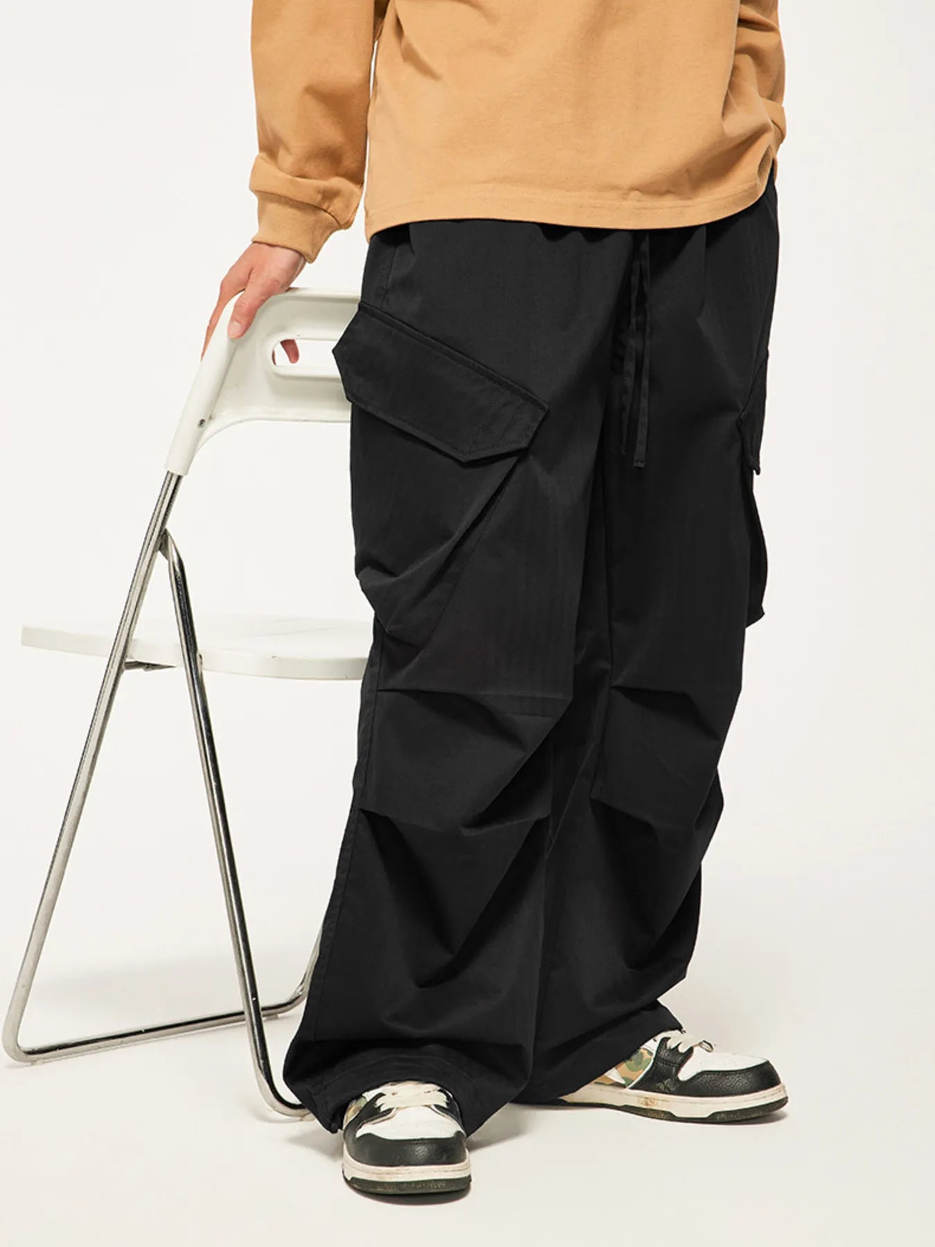 Men's Wide Leg Cargo Pants Easy Apparels