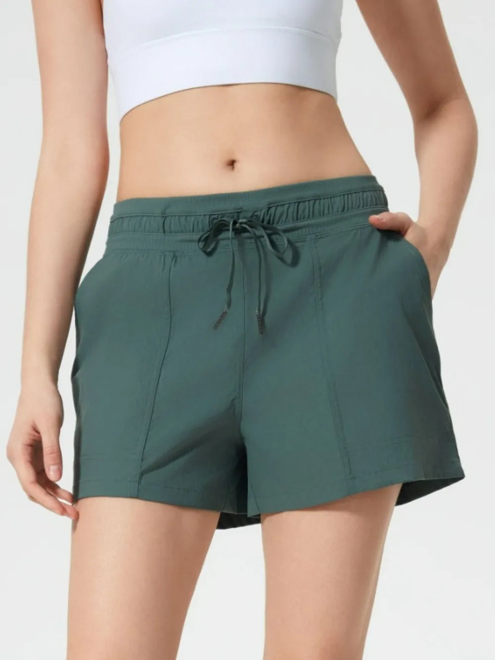 Millennia Drawstring Active Shorts with Pockets Easy Apparels