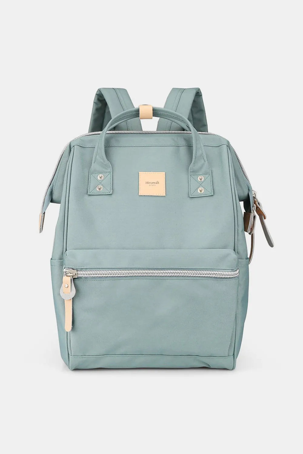 Himawari Water Resistant Canvas Backpack Bag with Side Pockets Teal One Size Easy Apparels