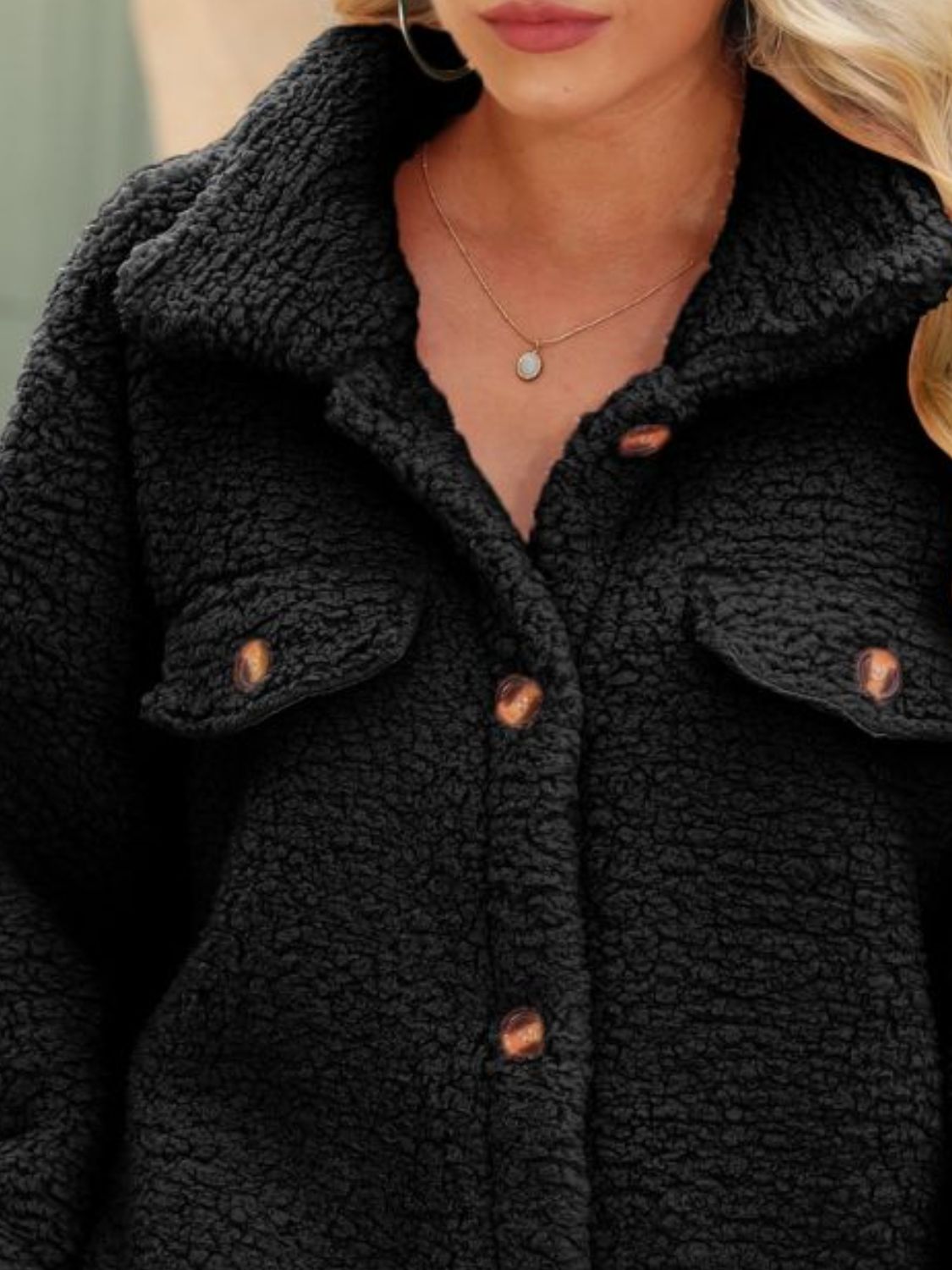 Button Down Collared Coat Easy Apparels