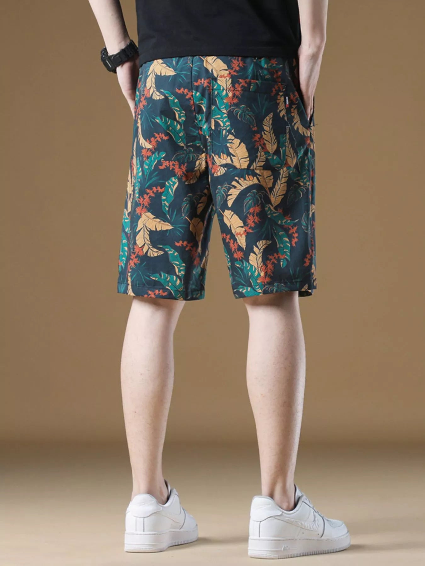 Men's Plus Size Drawstring Printed Loose Fit Shorts Easy Apparels