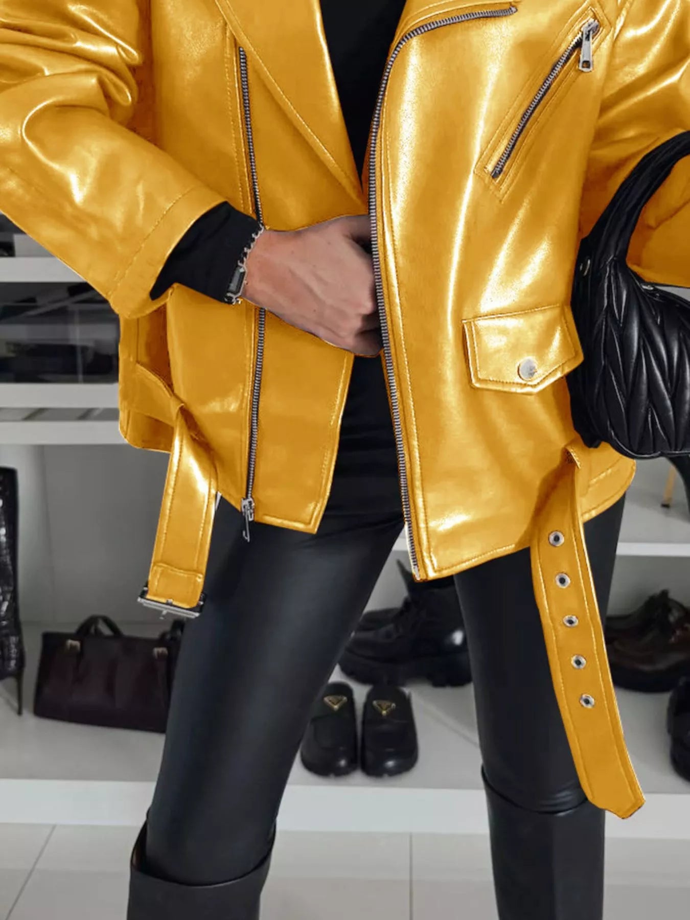 Full Size Zip Up Long Sleeve Jacket Plus Size Easy Apparels