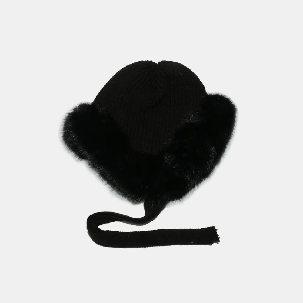 Thermal Tied Fuzzy Winter Hat Easy Apparels