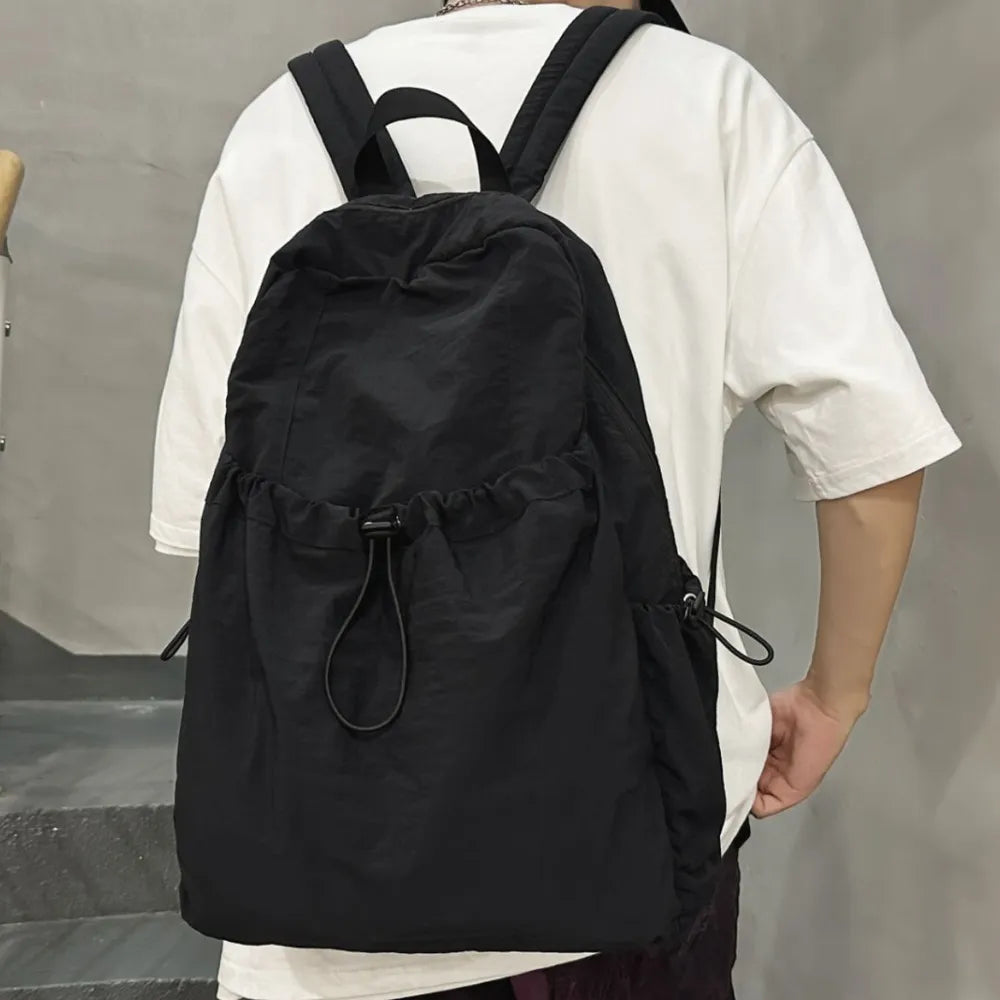 Drawstring Nylon Backpack Bag Easy Apparels