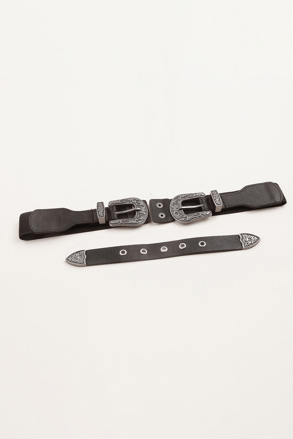 Symmetrical Zinc Alloy Buckle PU Leather Belt Easy Apparels