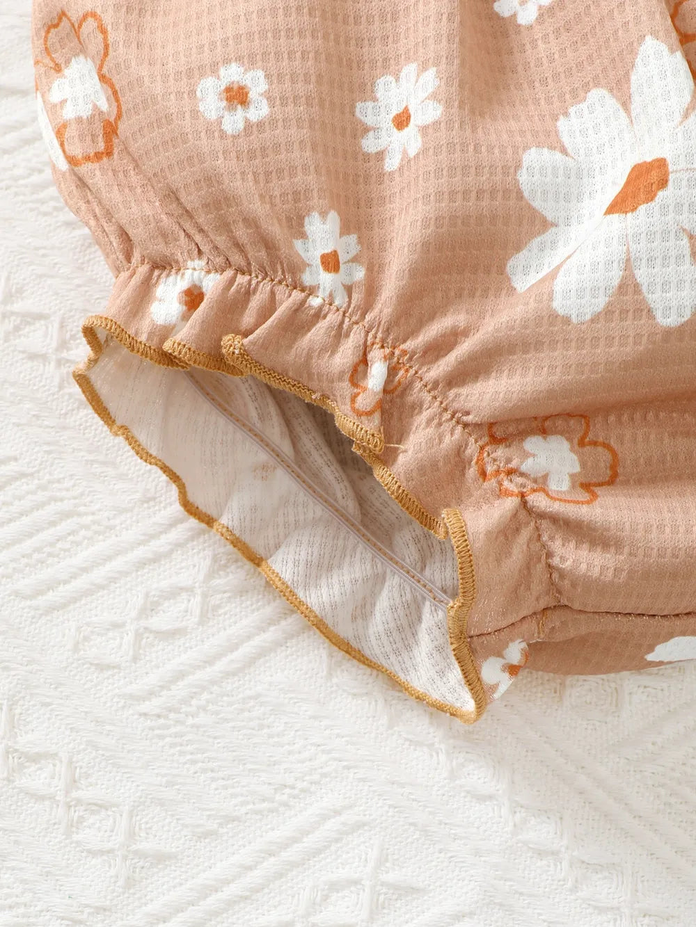 Children's Ruffled Floral Bodysuit and Bloomer, Headband Set Easy Apparels