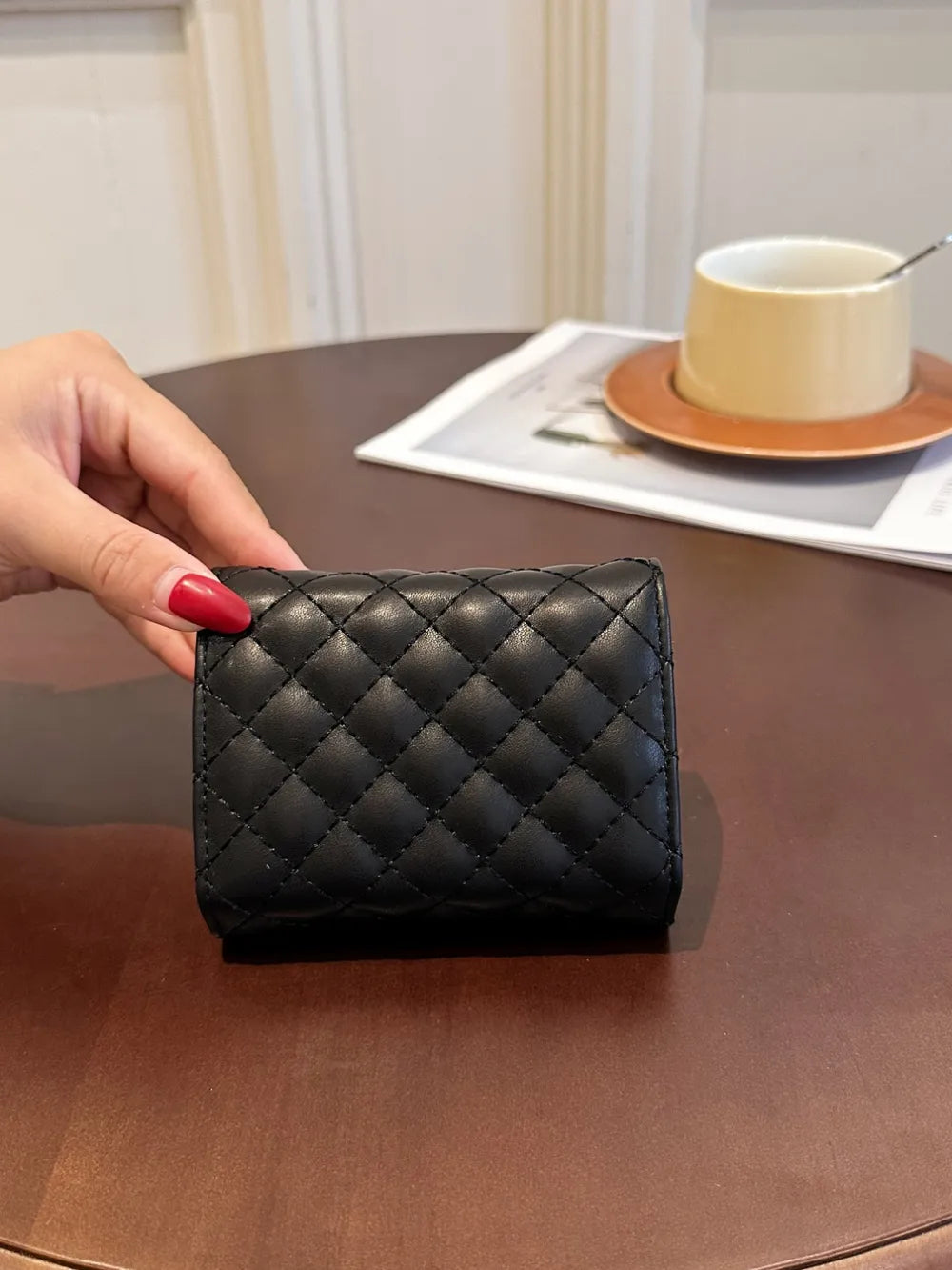 PU Leather Solid Color Wallet Easy Apparels