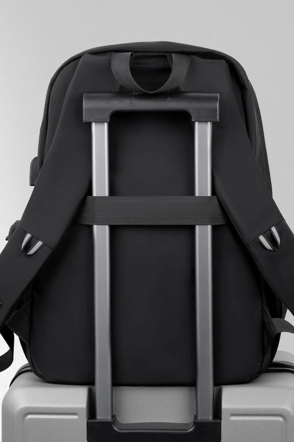 Multi-Pockets Solid Color Backpack Bag Easy Apparels