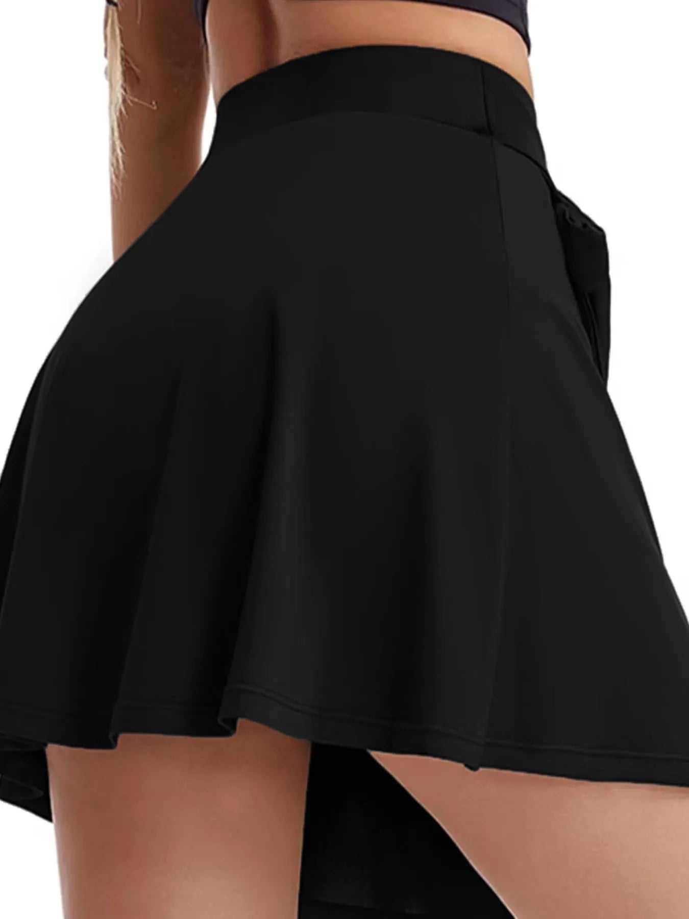 High Waist Active Skirt with Lining Easy Apparels