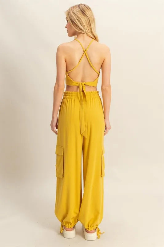 HYFVE Crop Top and Cargo Pants Set Easy Apparels