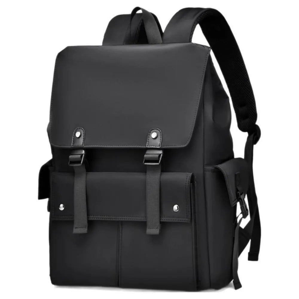 PU Leather Multi-Pockets Adjustable Strap Backpack Bag Easy Apparels