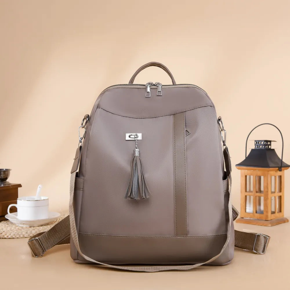 Tassel Oxford Cloth Backpack Bag Easy Apparels