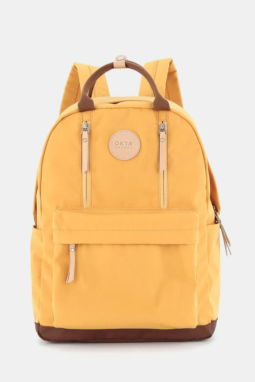 Himawari Waterproof Backpack Bag with Multilayer Pockets Yellow One Size Easy Apparels