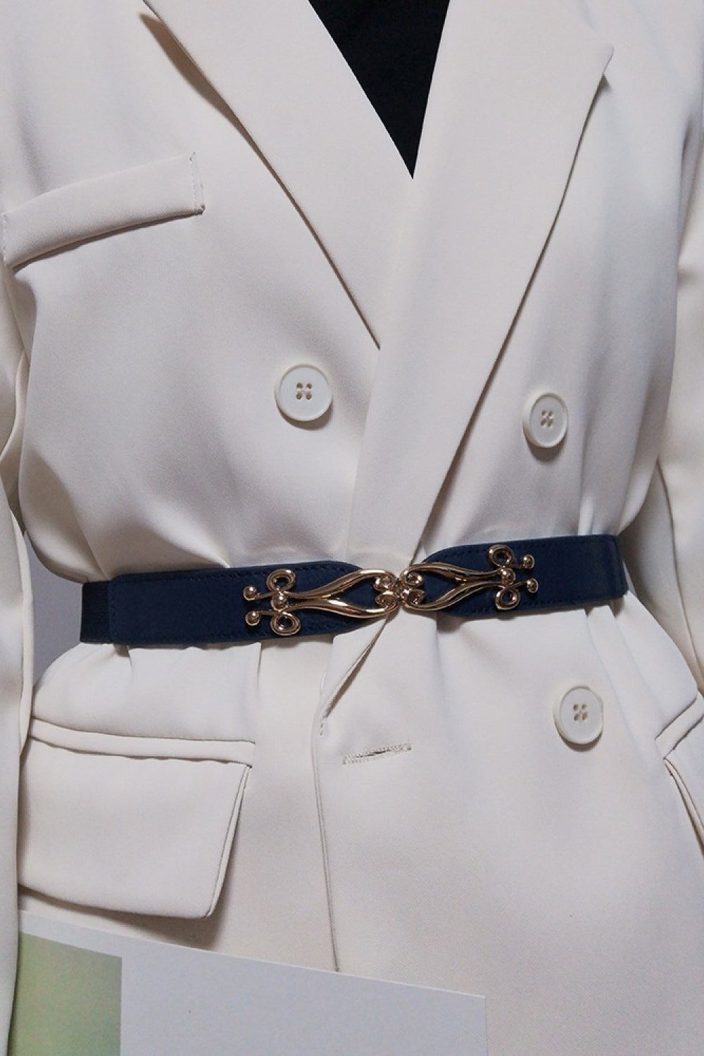 Alloy Buckle Elastic Belt Easy Apparels