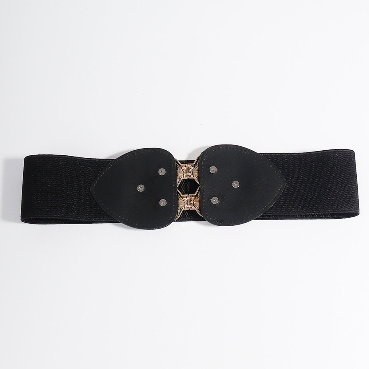 Alloy Leaf Buckle Elastic Belt Easy Apparels