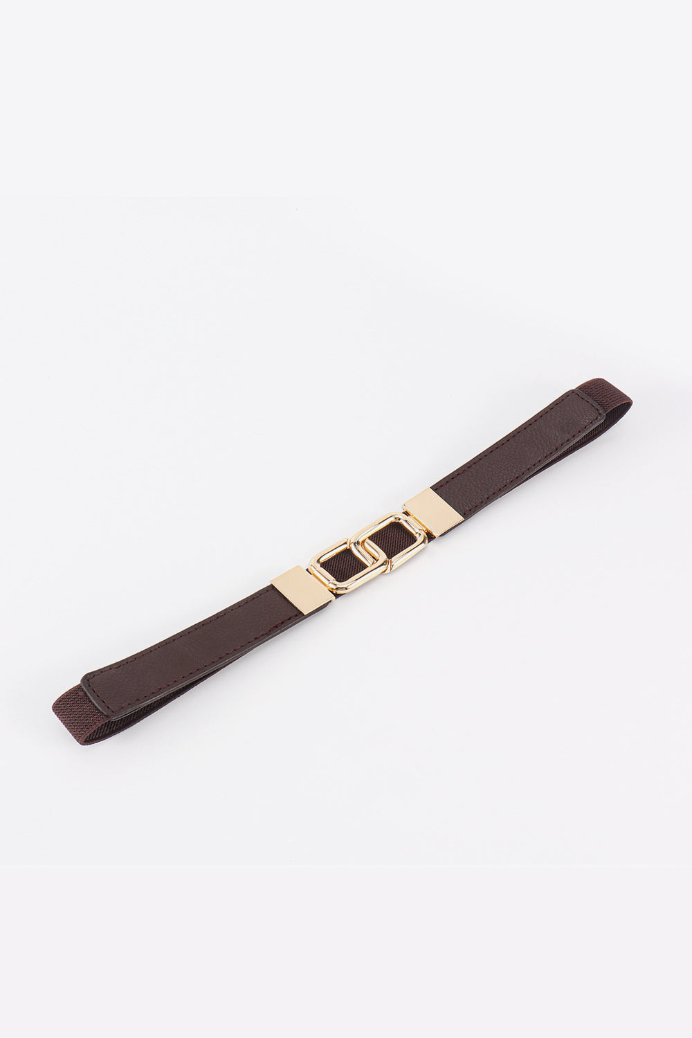 Geometric Double Buckle Elastic Belt Easy Apparels