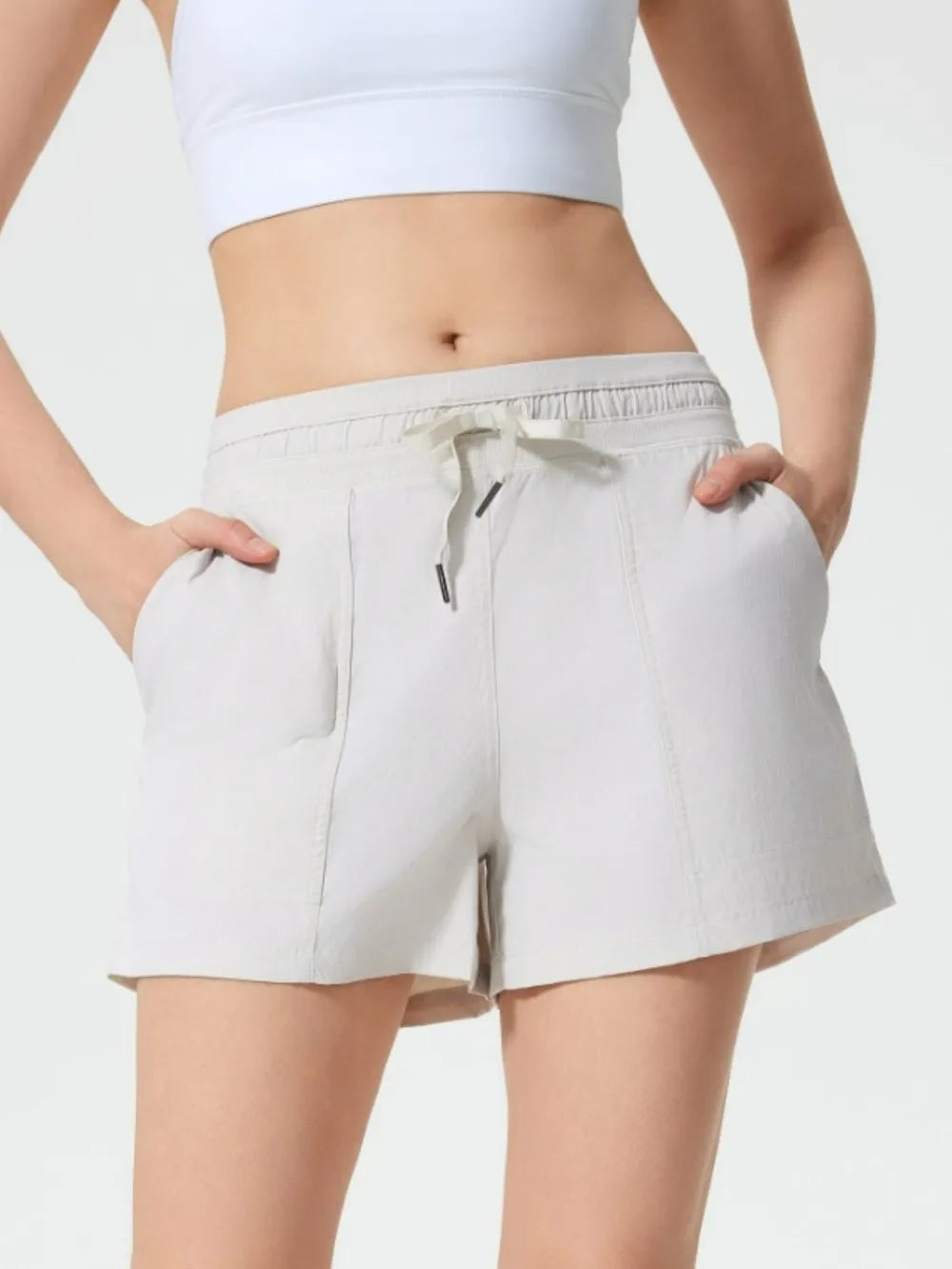 Millennia Drawstring Active Shorts with Pockets Easy Apparels