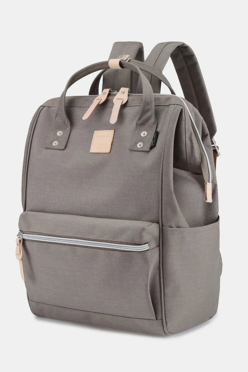 Himawari Waterproof Design Arcuate Shoulder Strap Backpack Bag with Handles Gray One Size Easy Apparels