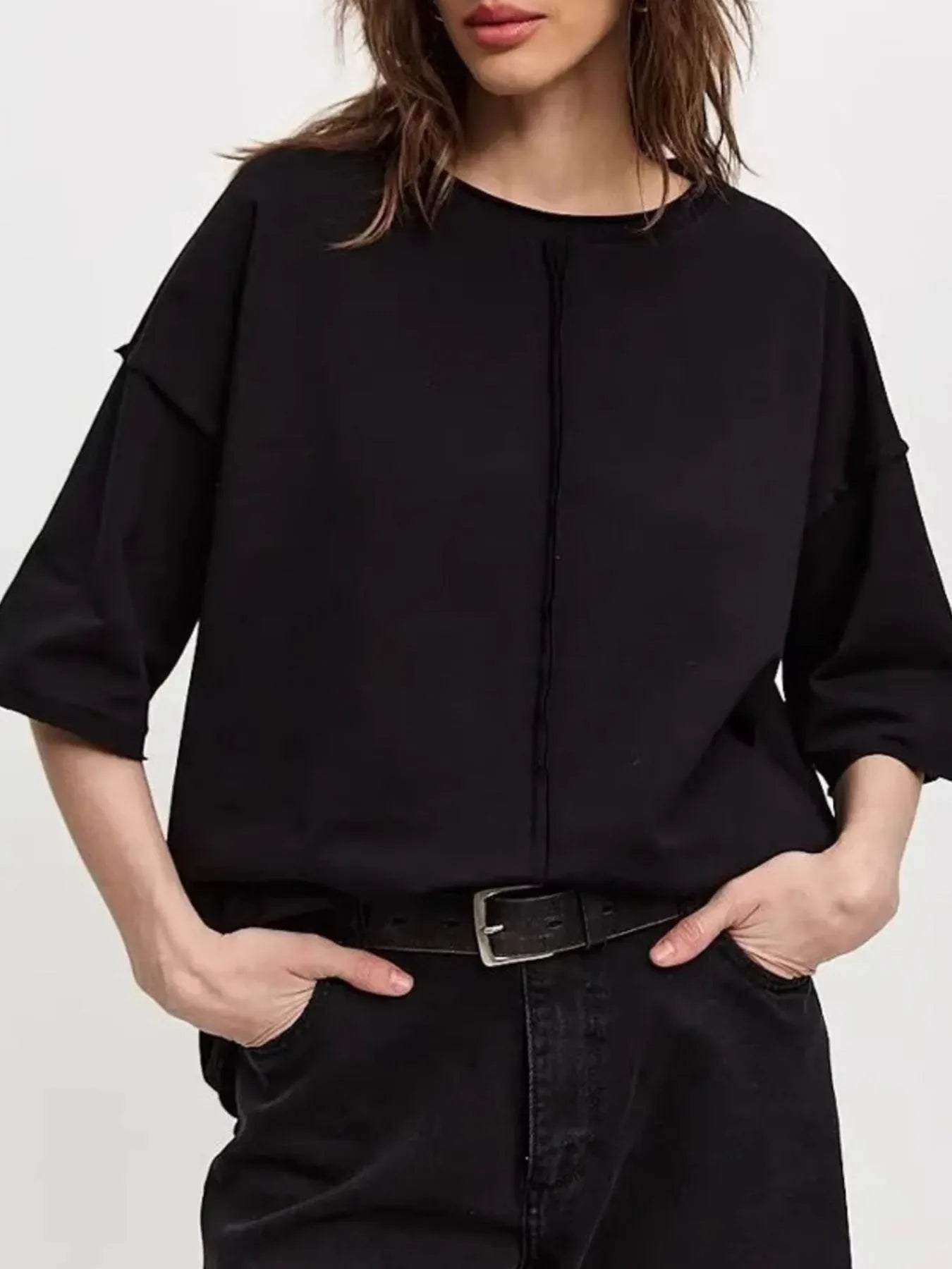 Trendsi Round Neck Half Sleeve T-Shirt