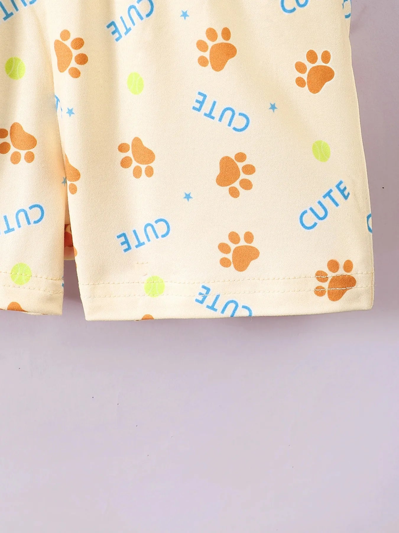 Children's Dog Short Sleeve Hoodie and Shorts Set Easy Apparels