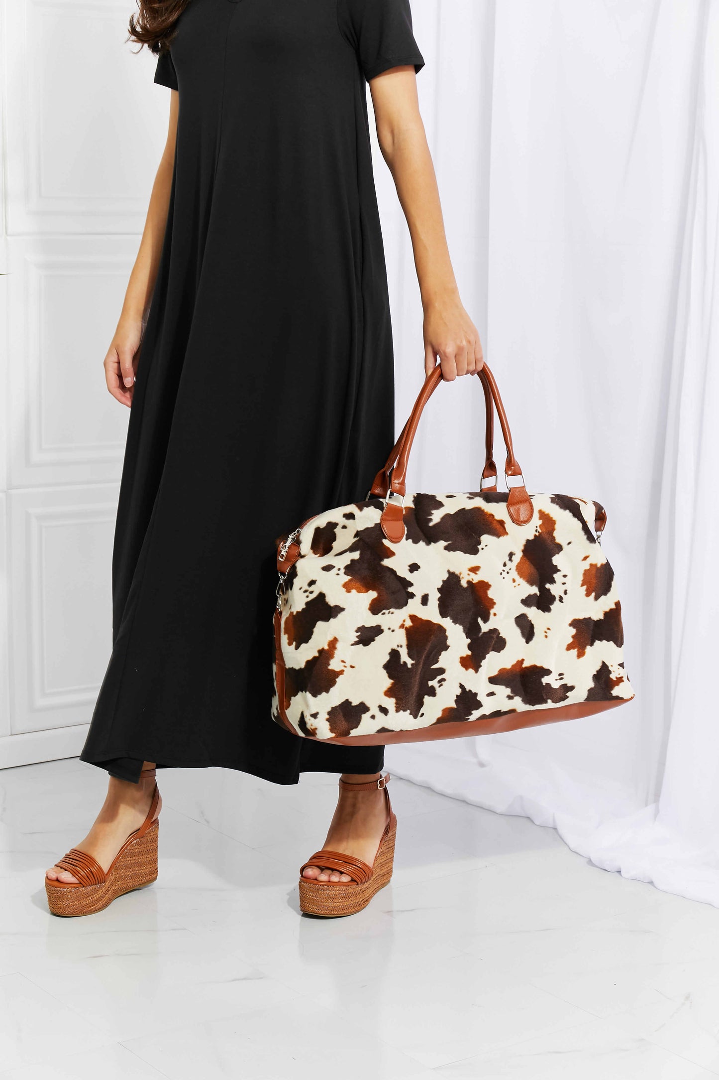 Animal Print Plush Weekender Bag Easy Apparels