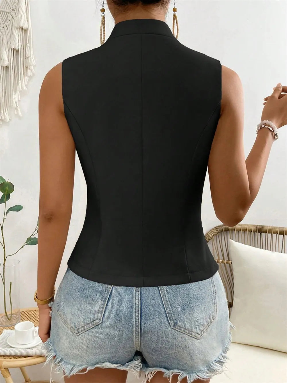 Button Down Vest Coat Easy Apparels