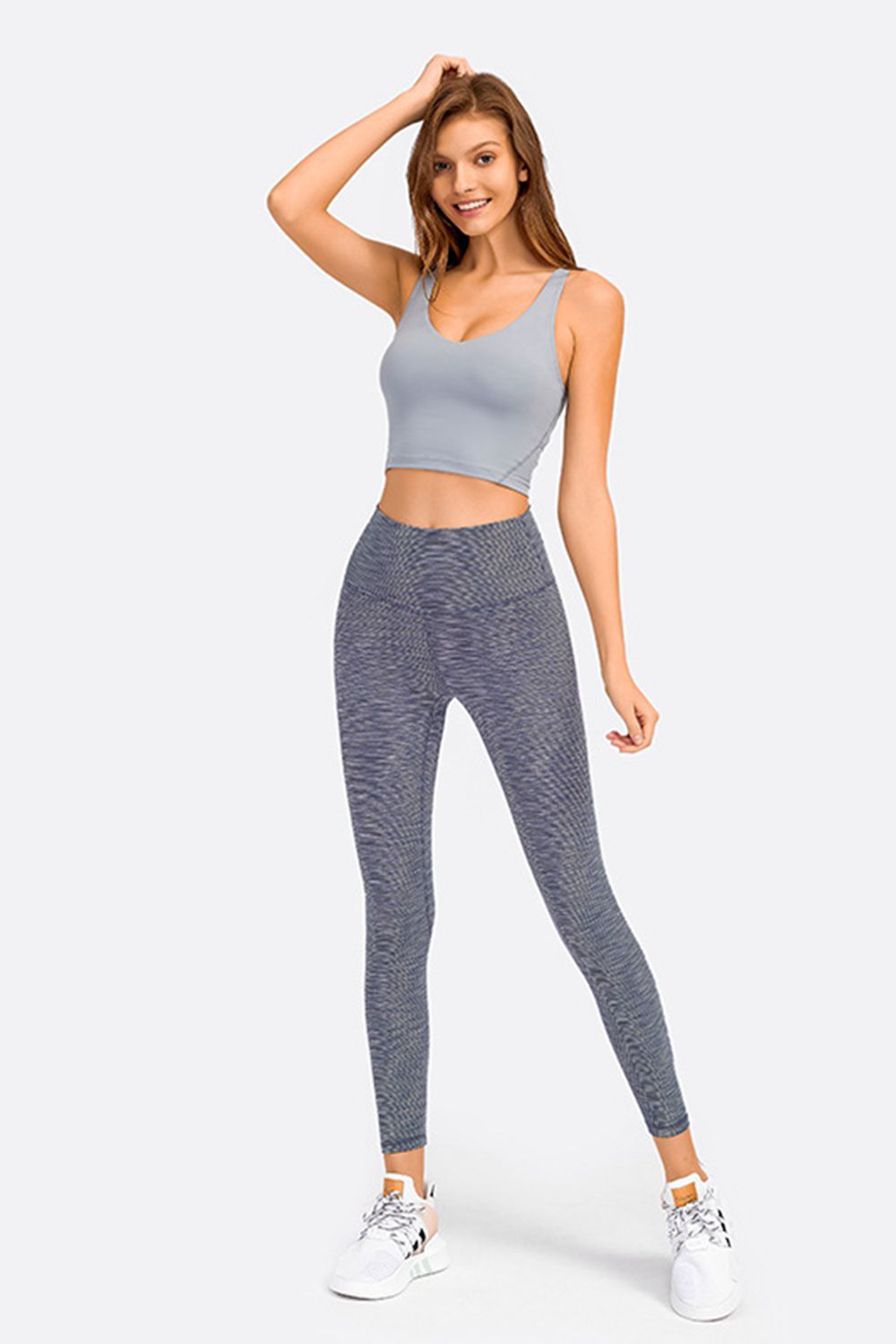 Millennia Deep V-Neck Crop Sports Bra Easy Apparels