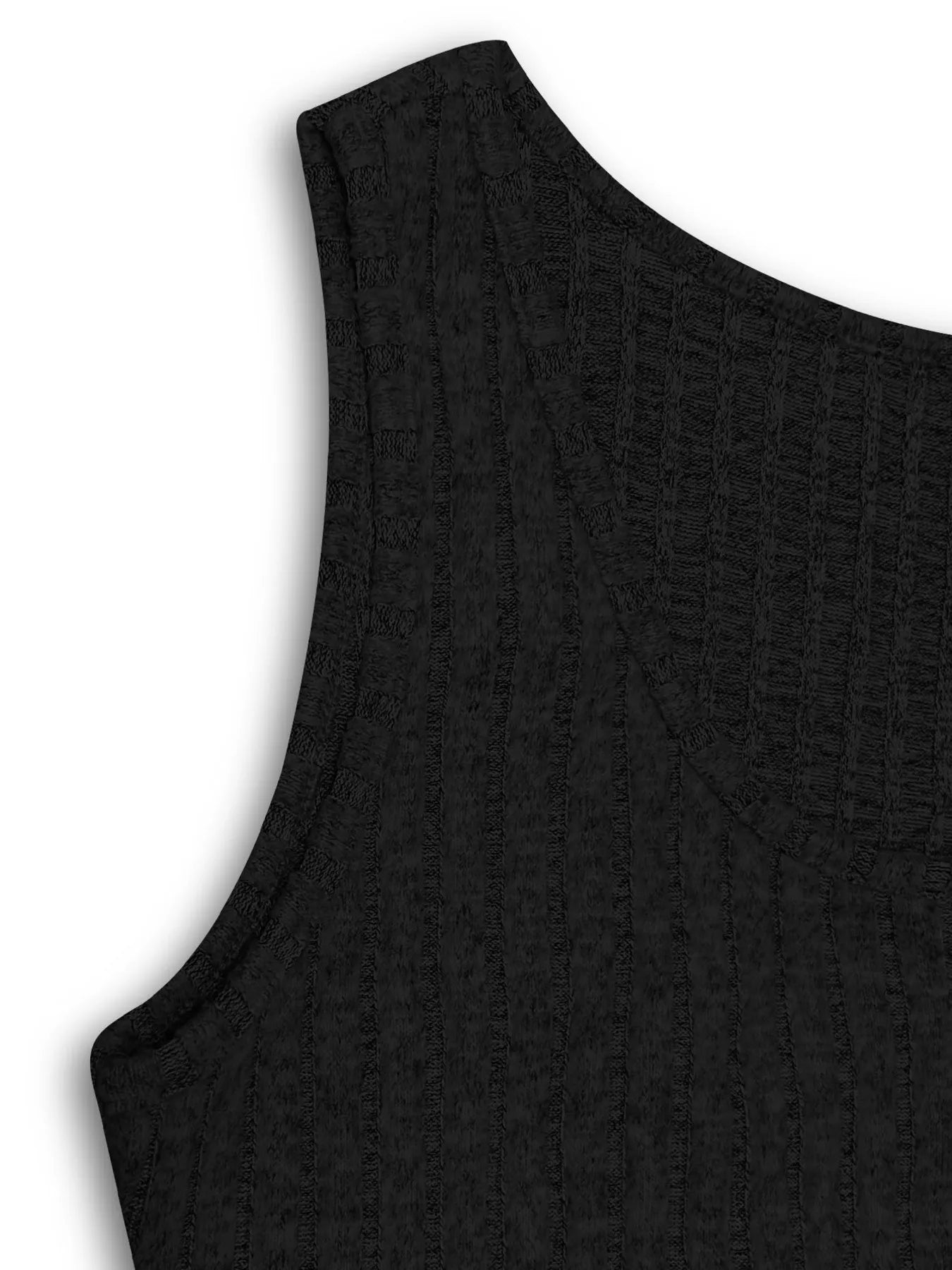 Ribbed Button Front Dress and Cardigan Sweater Set Easy Apparels