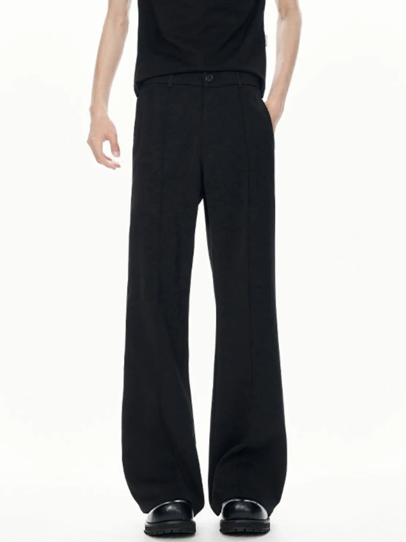 Men's Full Size High-Waisted Wide-Leg Pants Plus Size Easy Apparels