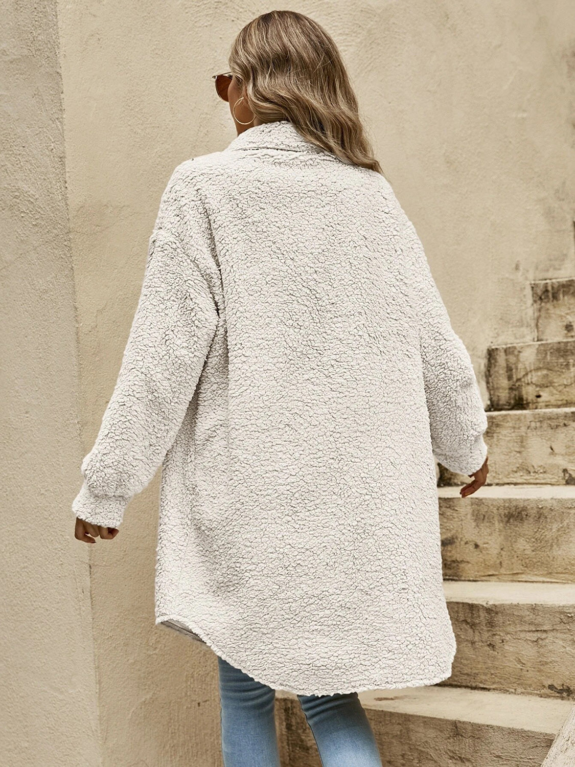 Collared Button Down Coat Easy Apparels