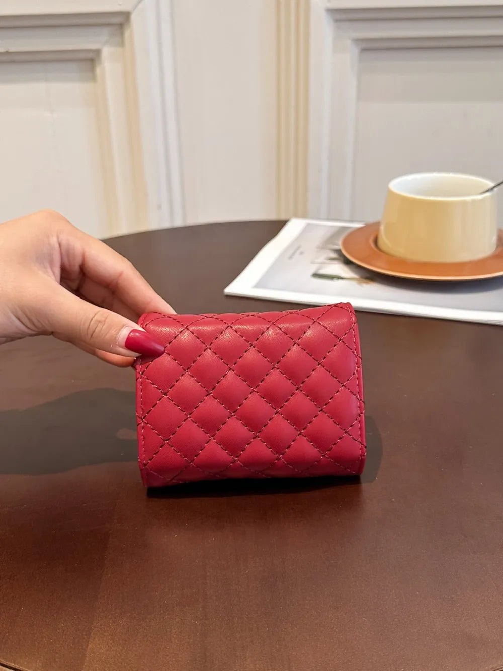 PU Leather Solid Color Wallet Easy Apparels