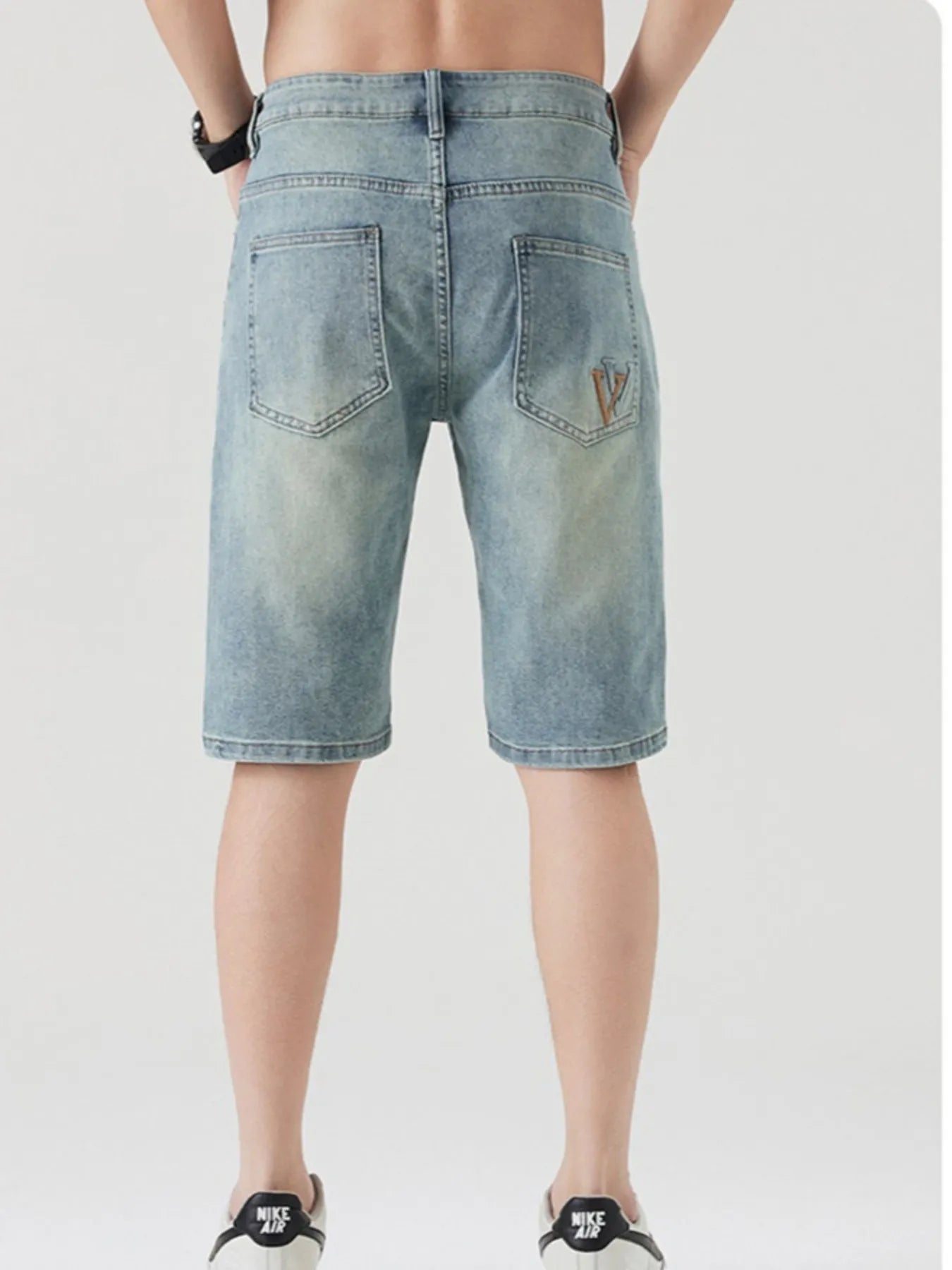 Men's Pocketed Wash Casual Denim Shorts Easy Apparels