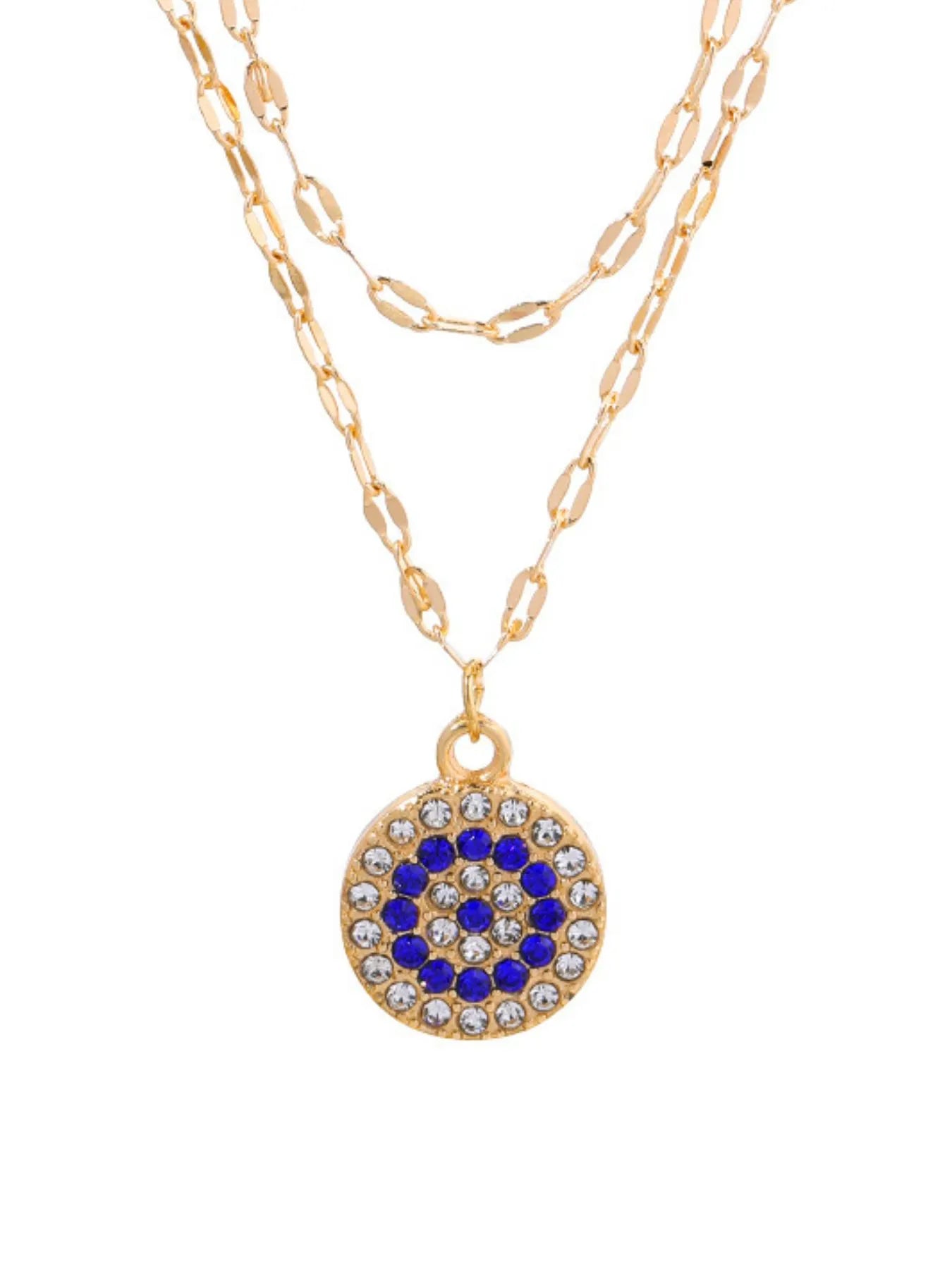 18K Gold-Plated Inlaid Zircon Layered Necklace Easy Apparels