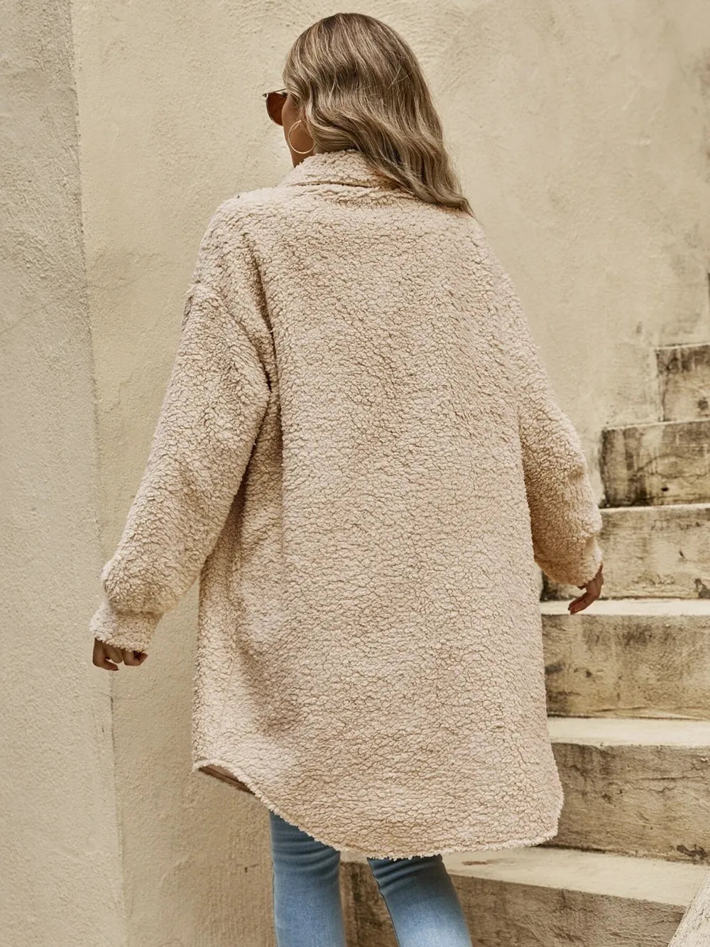 Collared Button Down Coat Easy Apparels