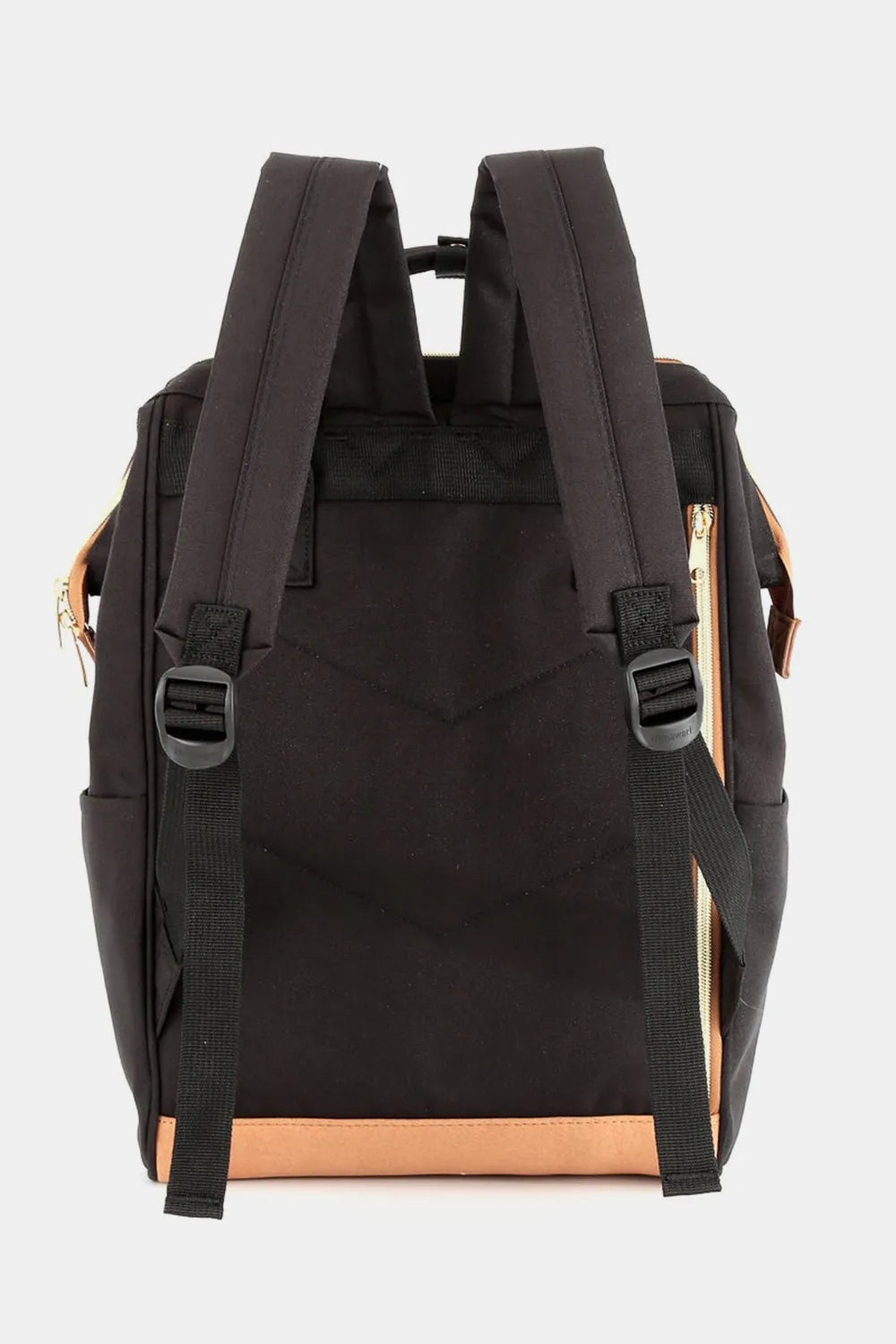 Himawari Contrast Waterproof Canvas Backpack Bag with Side Pockets Easy Apparels