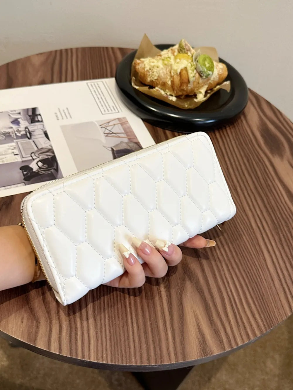 PU Leather Solid Color Wallet Easy Apparels