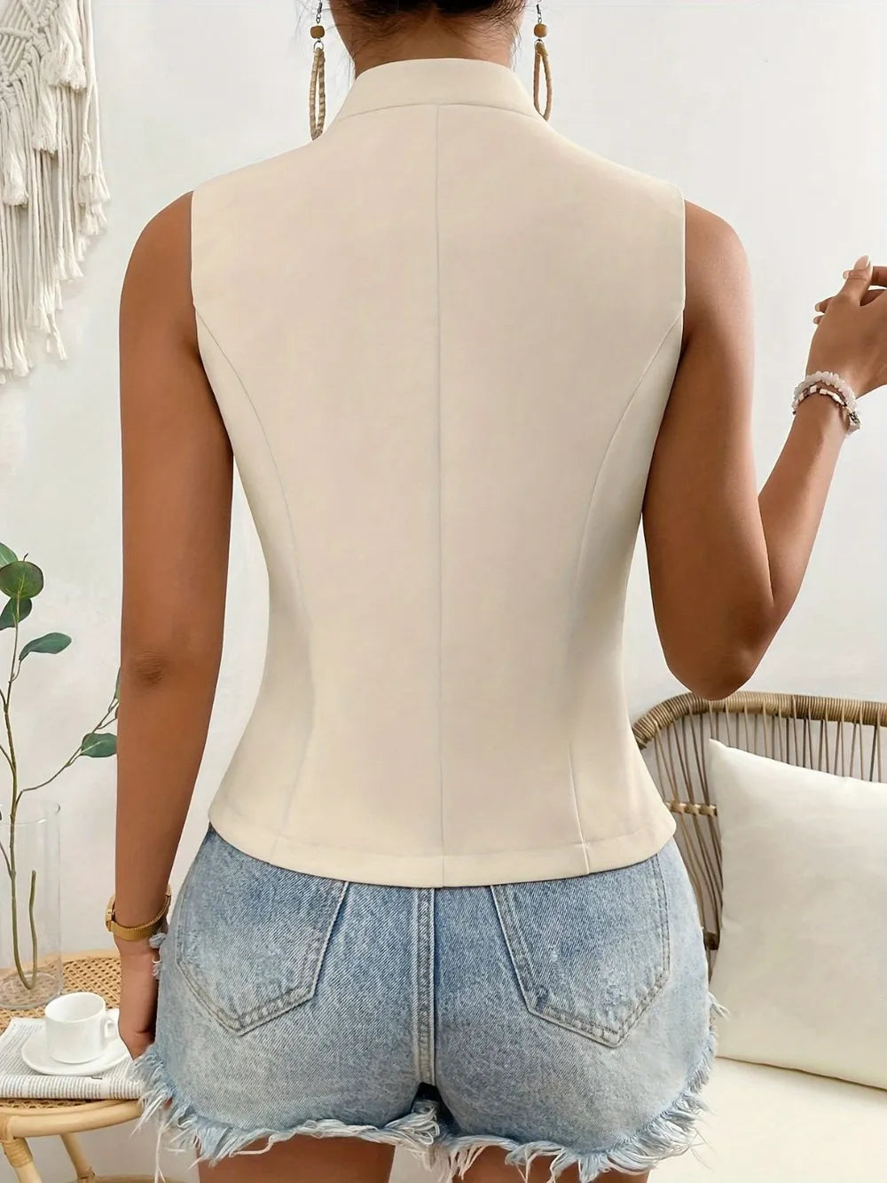 Button Down Vest Coat Easy Apparels