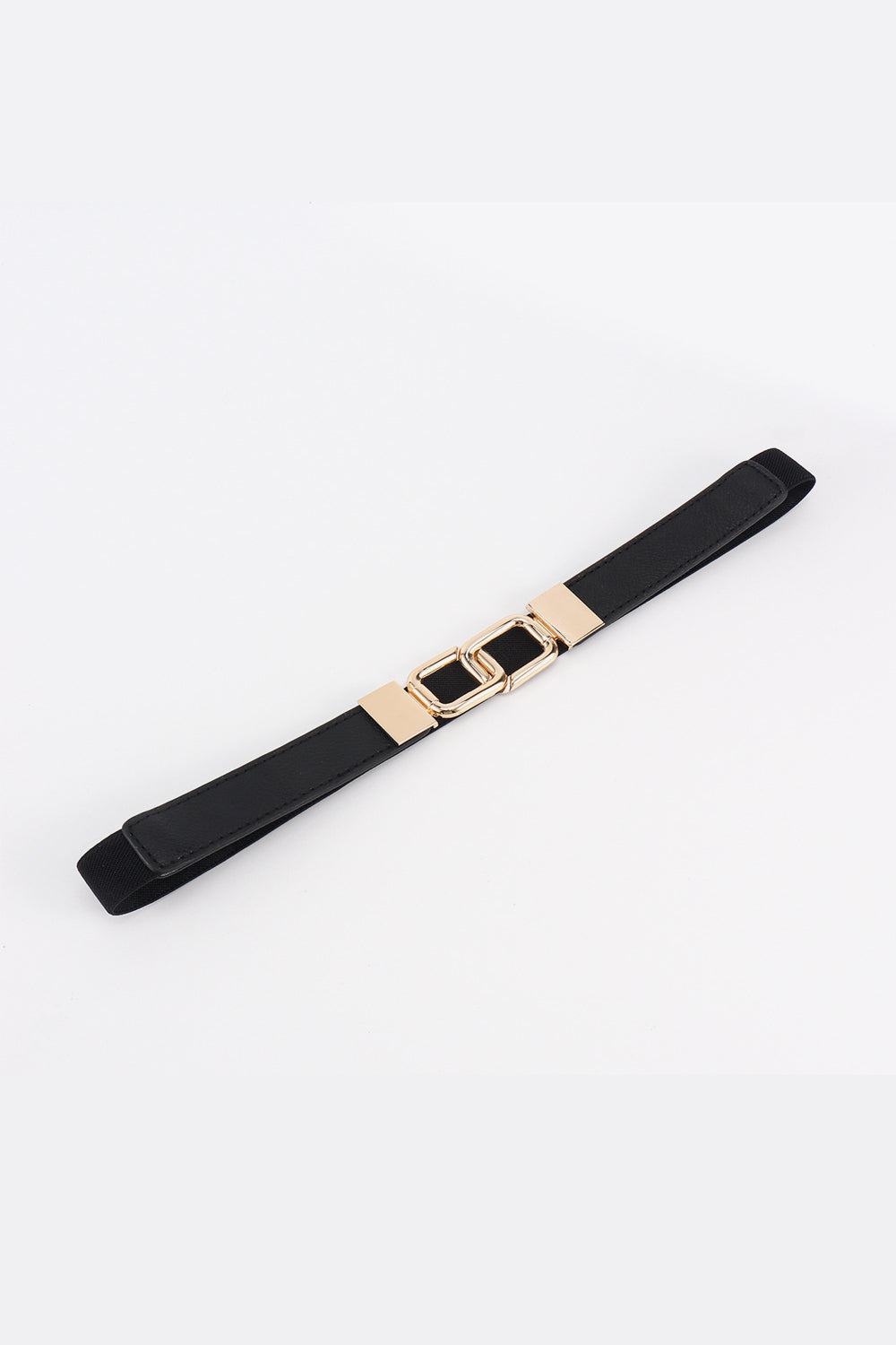 Geometric Double Buckle Elastic Belt Easy Apparels