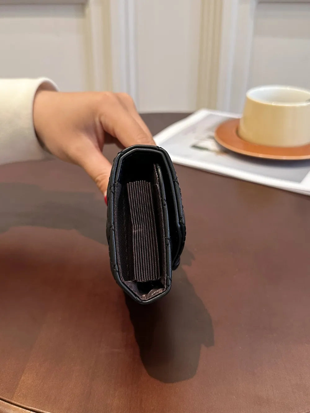 PU Leather Solid Color Wallet Easy Apparels