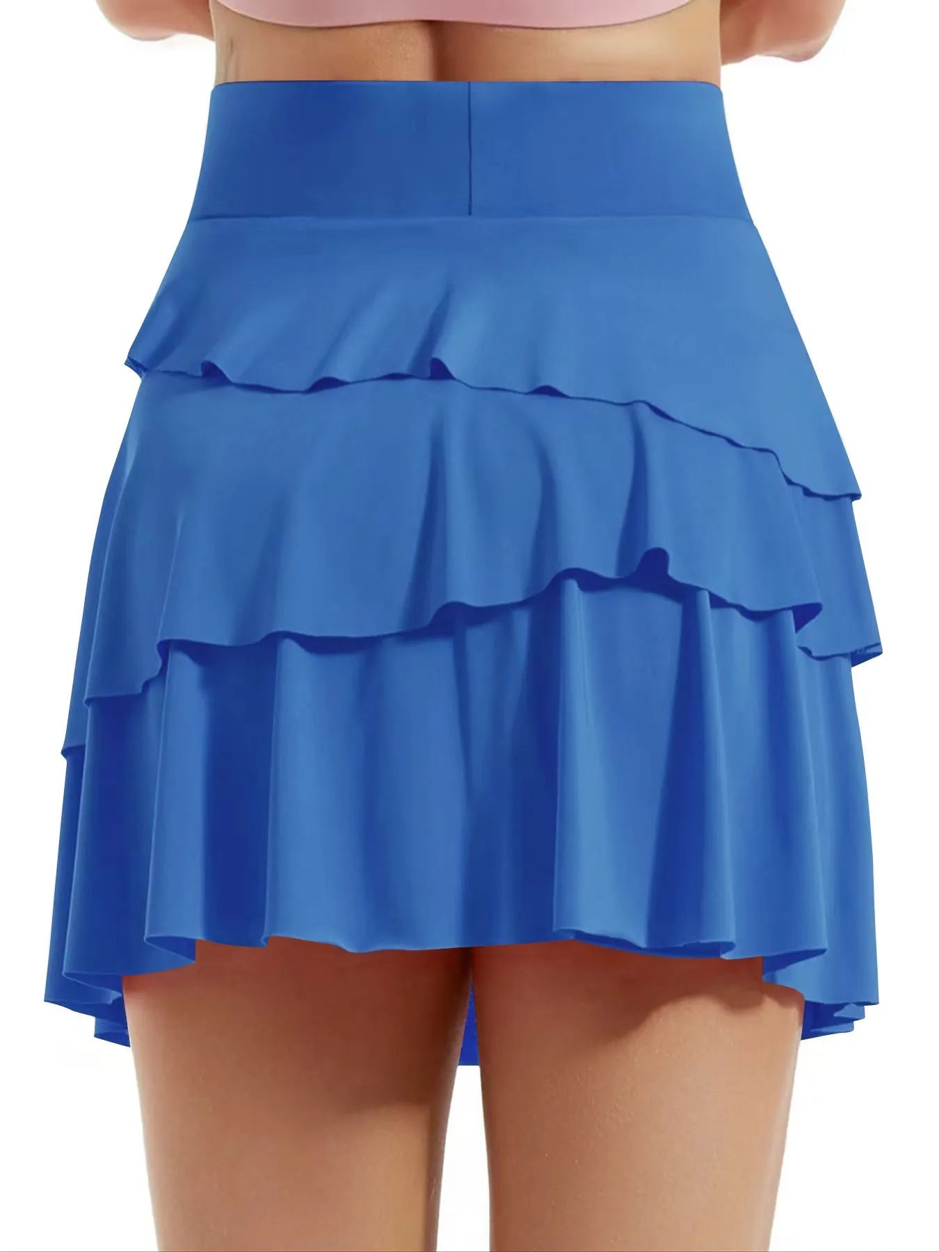 Tiered Ruffle Active Skort Easy Apparels
