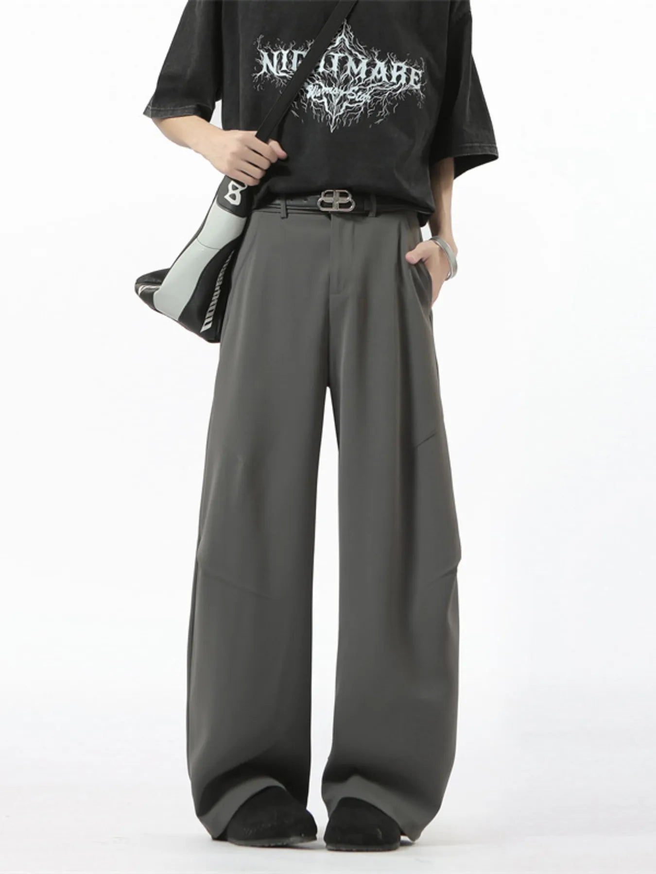 Men's Full Size Wide Leg Pants Plus Size Easy Apparels