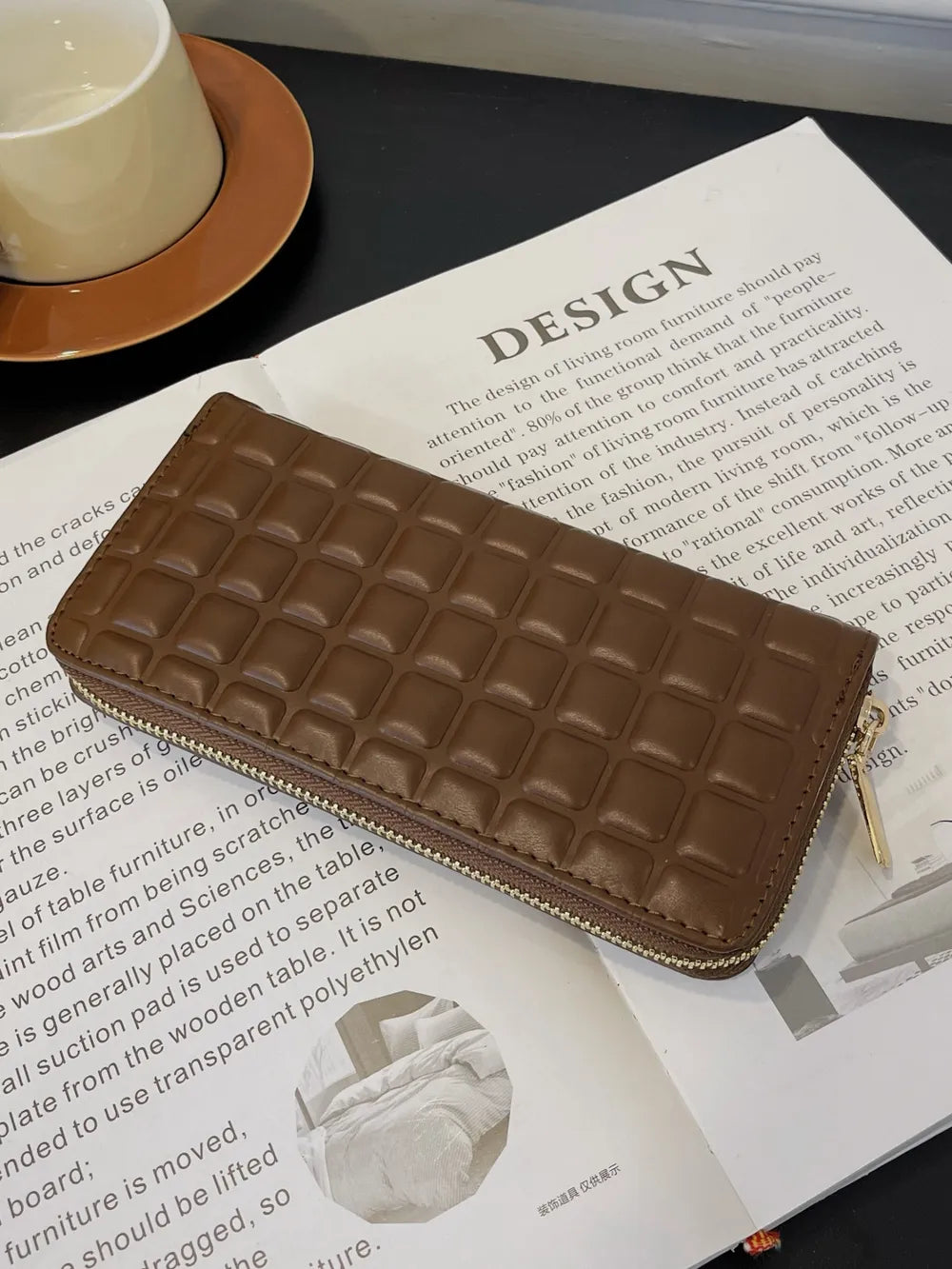 PU Leather Solid Color Wallet Easy Apparels