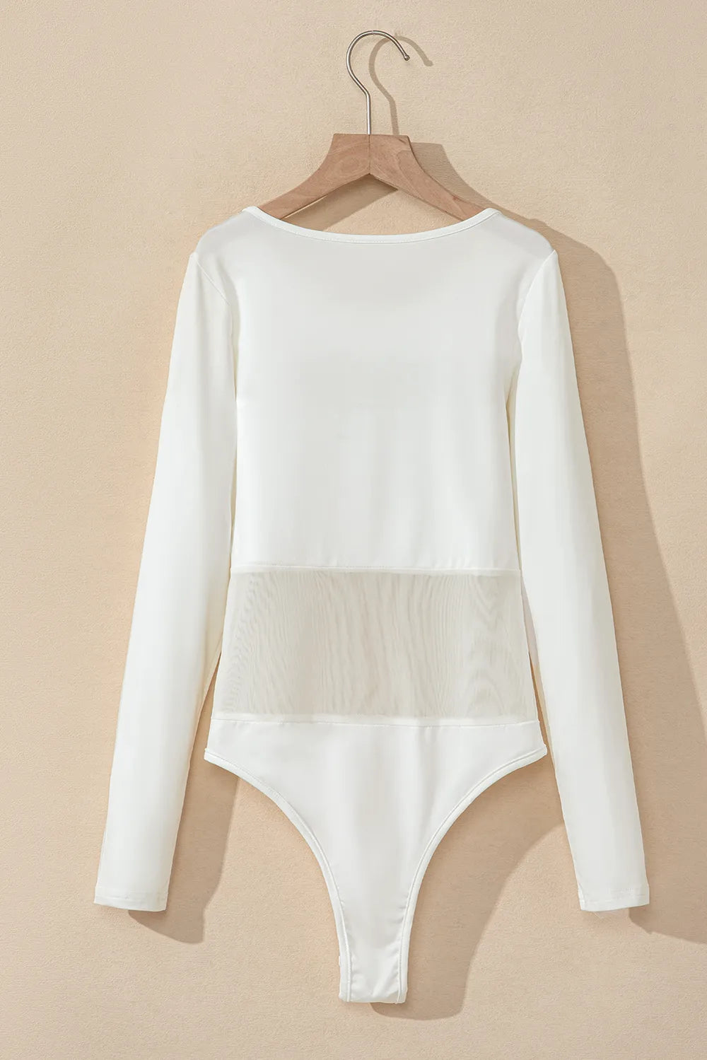 Trendsi Round Neck Long Sleeve Bodysuit