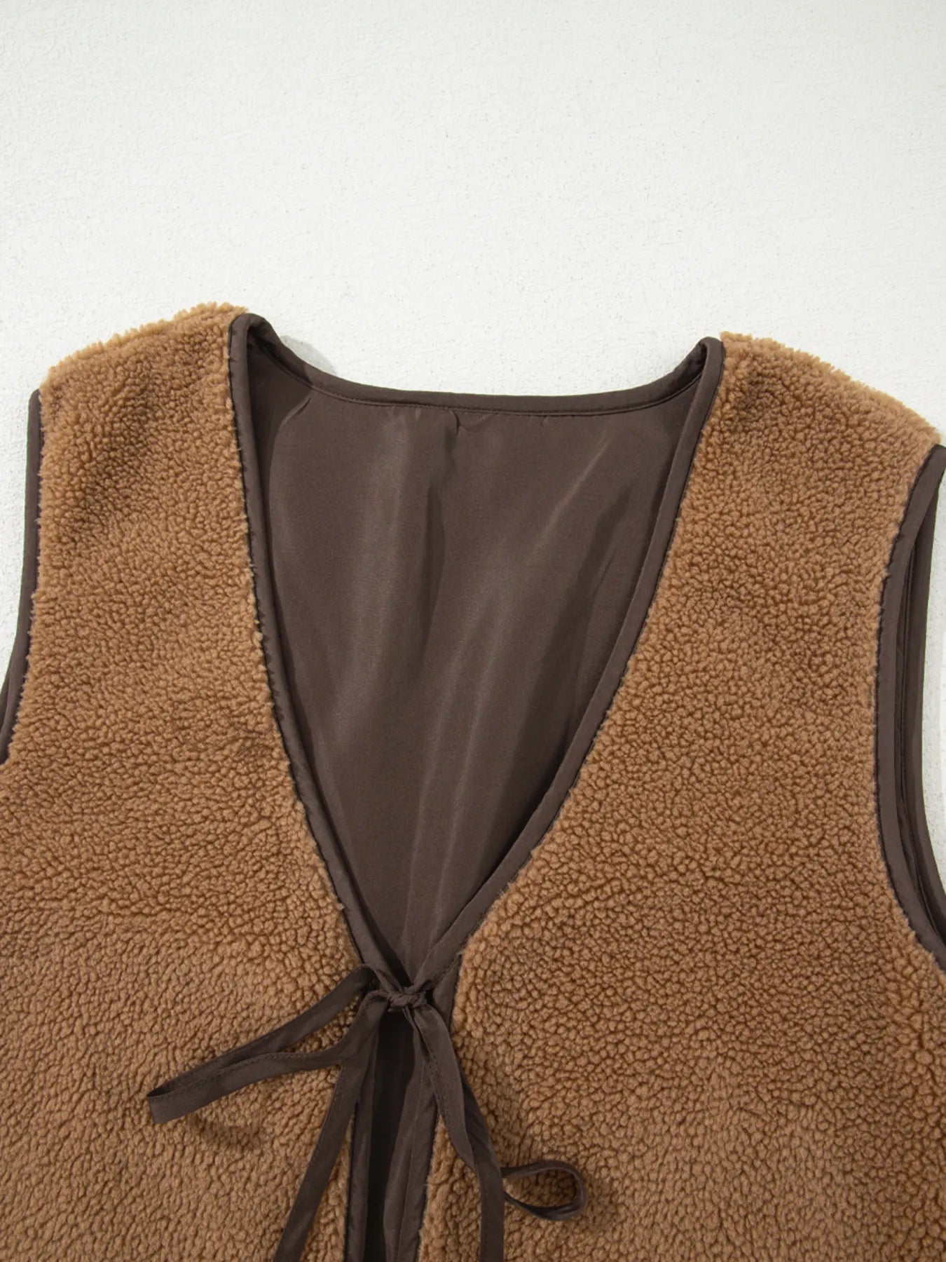 Double Tied Front Vest Coat Easy Apparels
