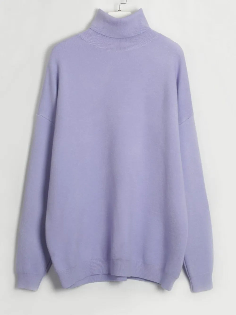 Turtleneck Long Sleeve Top and Drawstring Pants Sweater Set Easy Apparels
