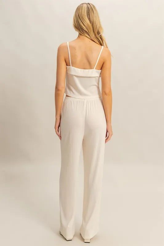 HYFVE Rib Knit Cami Top and Pants Set Easy Apparels