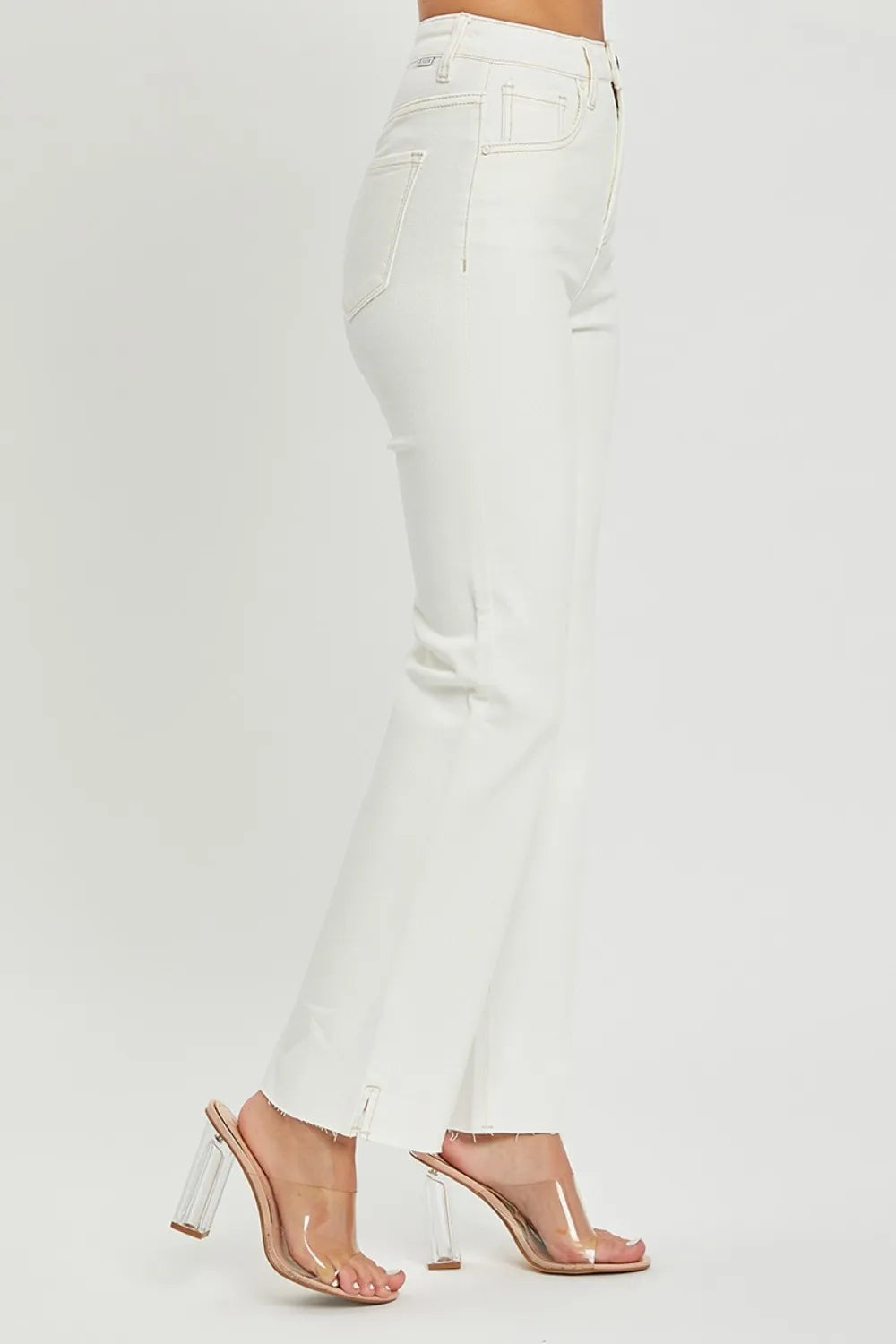 RISEN Full Size High Rise Tummy Control Straight Jeans Easy Apparels