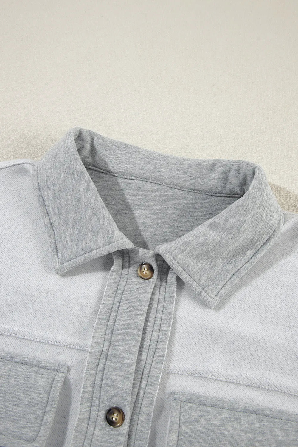 Pocketed Curved Hem Button Up Vest Easy Apparels