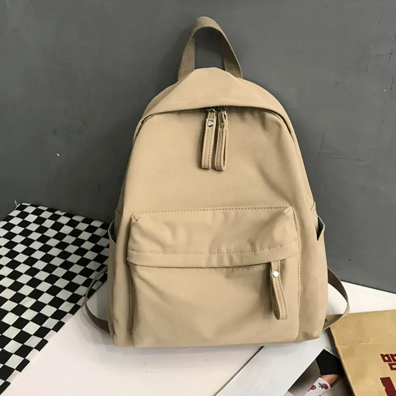 Zip Cotton Backpack Bag Easy Apparels